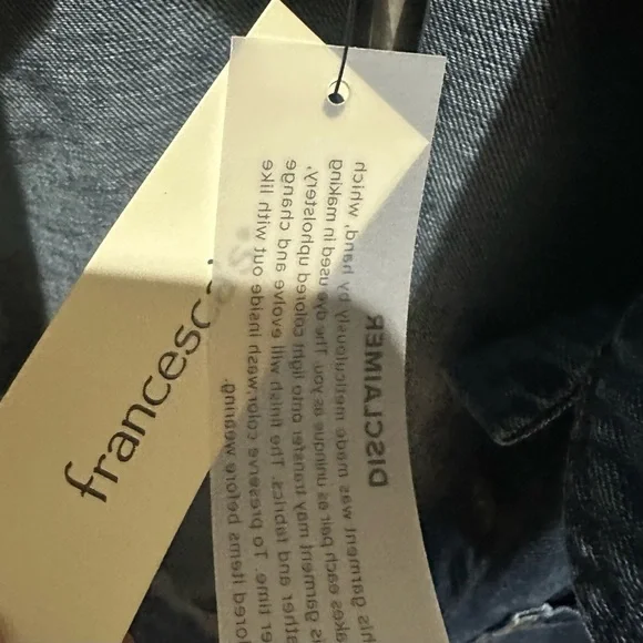 Francesca’s Oversized Denim Jacket – Dark Wash | Size S | NWT - Picture 5 of 10